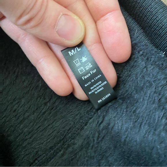 Free country black faux fur lined leggings size m/L - Picture 3 of 3